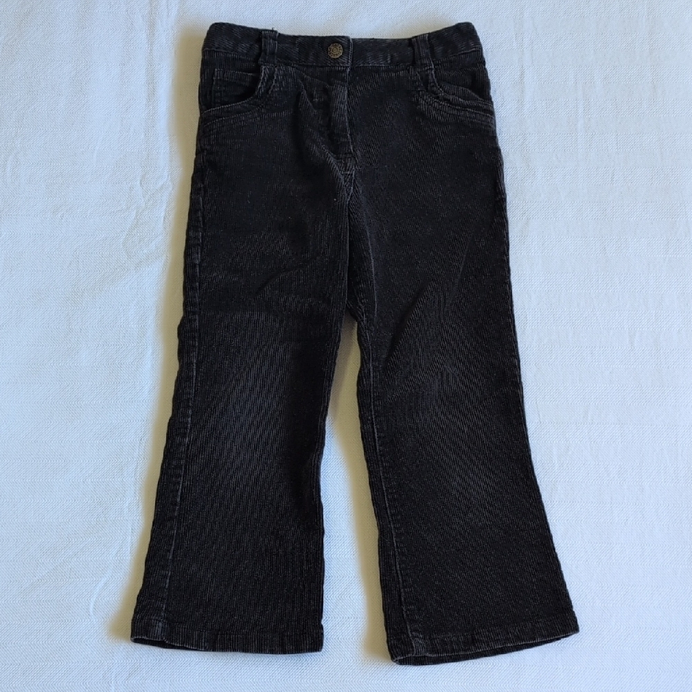 george black stretch cotton corduroy flare leg pants 3X toddler girls